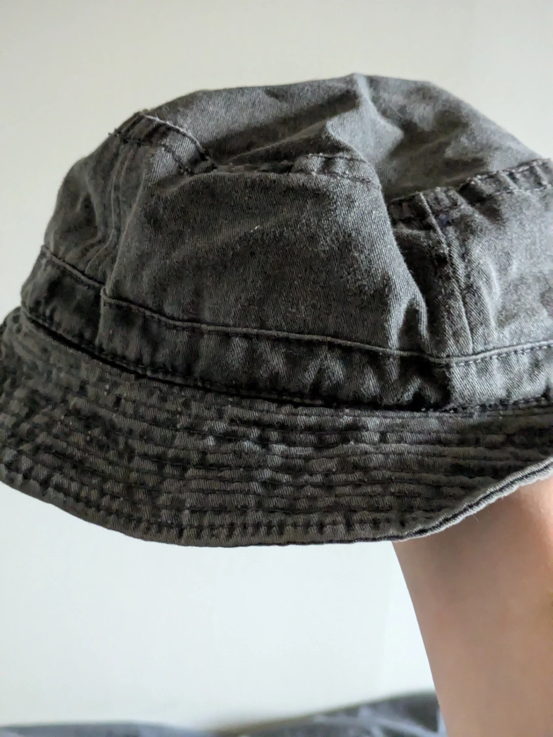 Grey Bucket Hat with "IDODI" Embroidery - photo 3