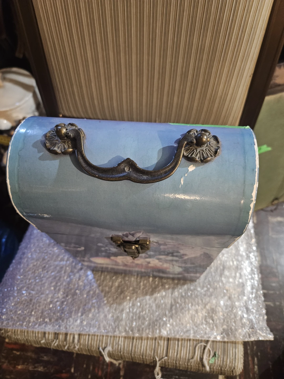 Vintage Decorative Carrying Case with Fruit Still Life - photo 3