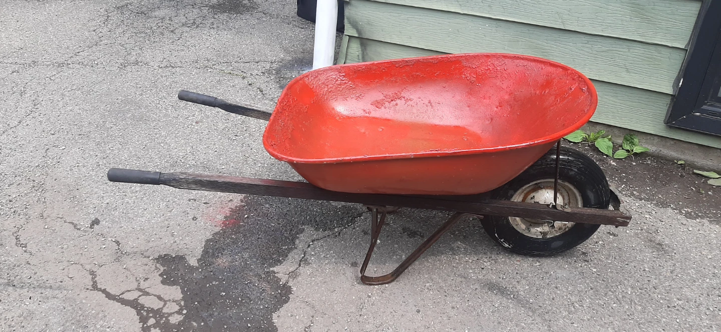 Classic Large Size Red Wheelbarrow