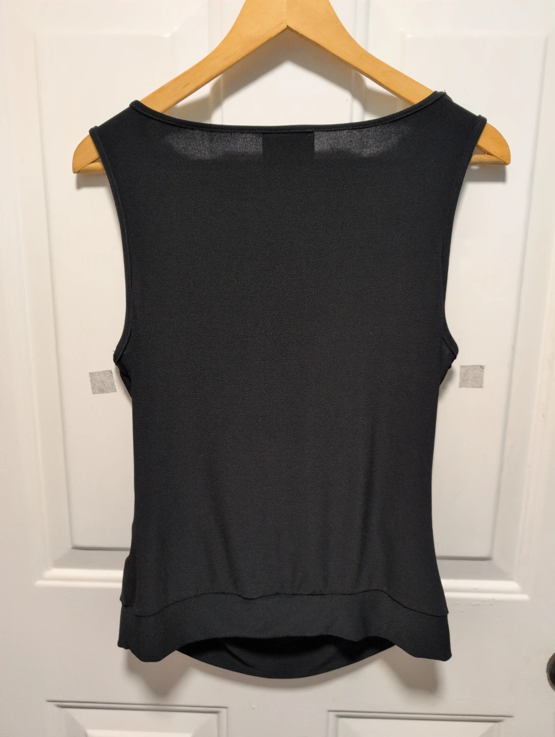 digit@l clothing Black Sleeveless Cowl Neck Top with Necklace - photo 3
