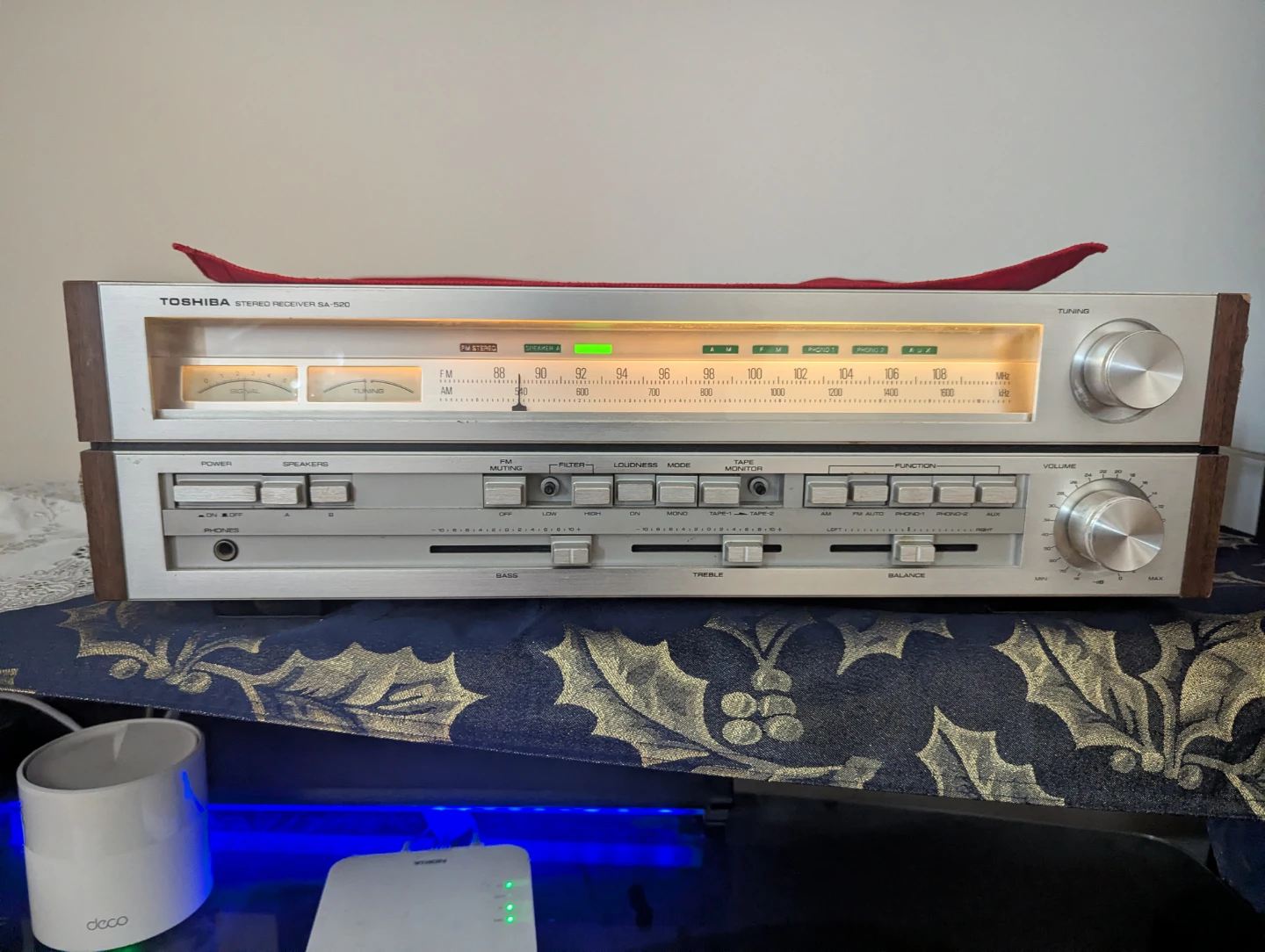 TOSHIBA STEREO RECEIVER SA-520 VERY GOOD WORKING CONDITIONS - photo 2