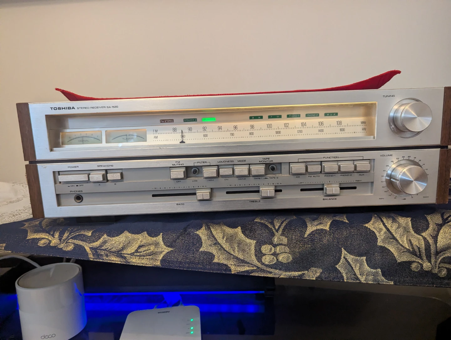 TOSHIBA STEREO RECEIVER SA-520 VERY GOOD WORKING CONDITIONS - photo 3
