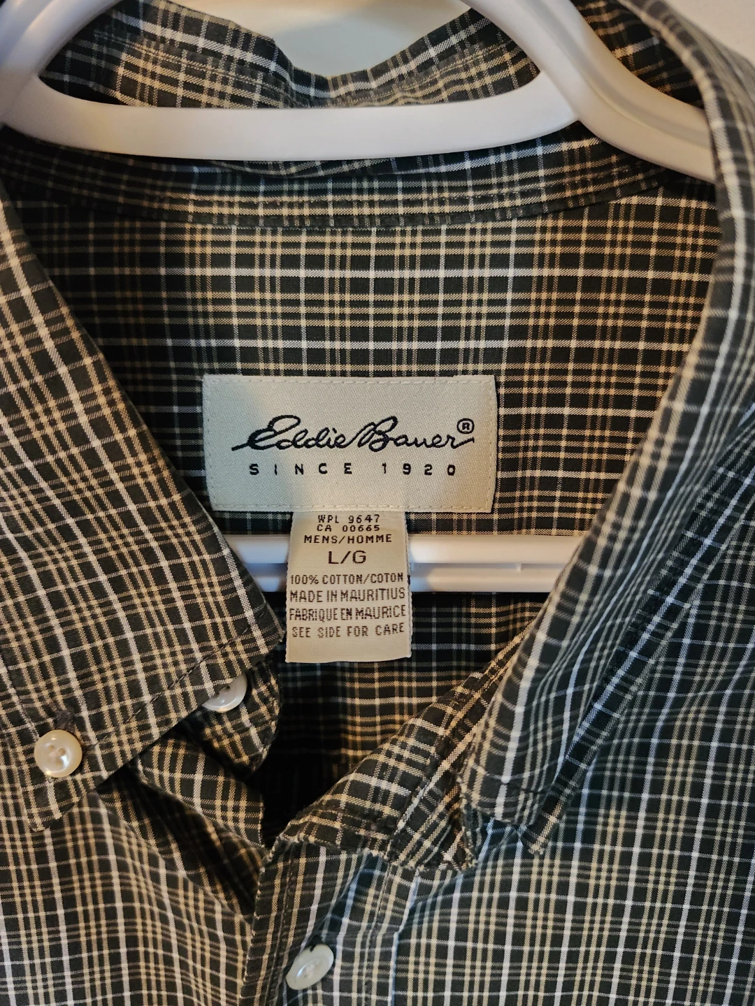 Eddie Bauer Men's L/G Plaid Long Sleeve Button Up Shirt - photo 2