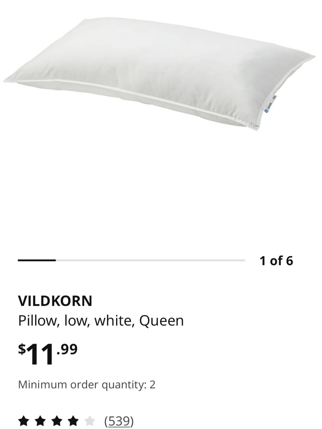 IKEA VILDKORN Queen Pillow + cover - photo 4