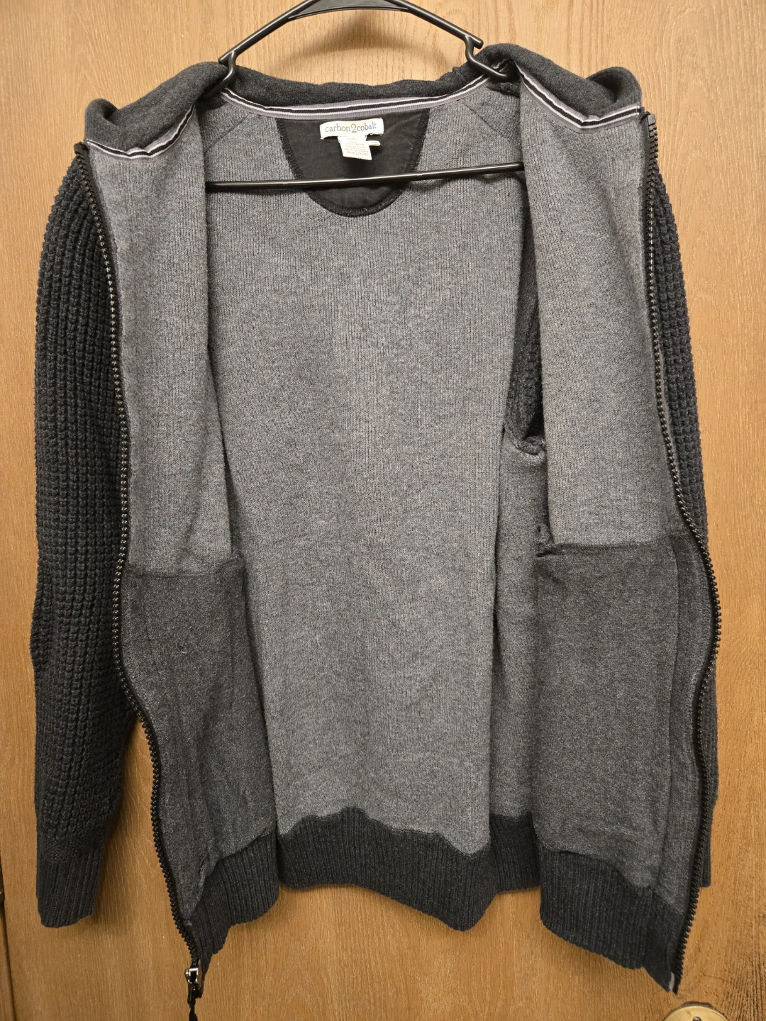 Carbon 2 Cobalt Men's Zip-Up Hoodie - photo 3