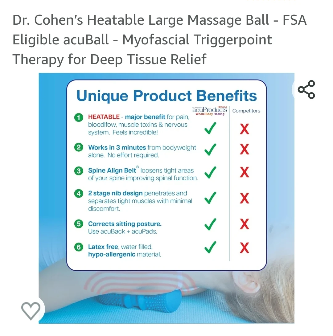 Dr. Cohen's Heatable Large AcuBall Massage Ball - photo 2