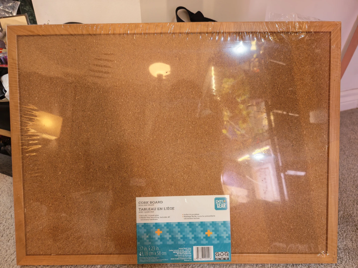 Cork Board with Wood Frame