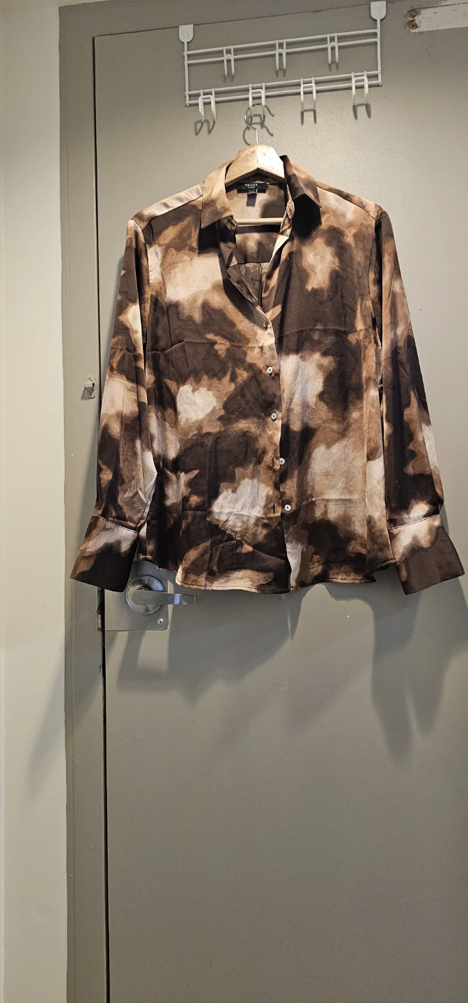 HAVER. London Tie-Dye Print Blouse M
