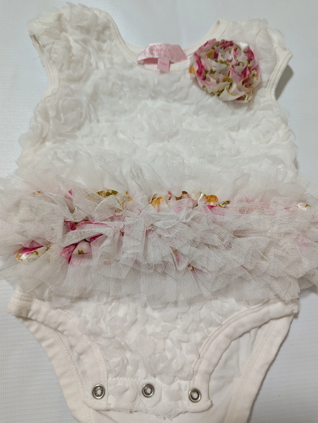 Popatu Baby Dress with Flower Accent - photo 5