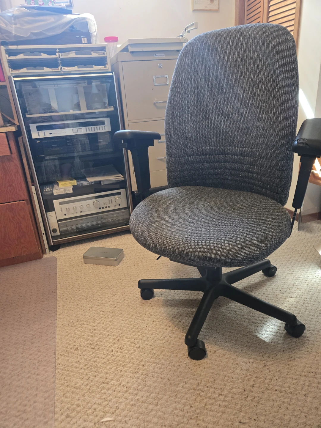 Office Chair - Grey Fabric