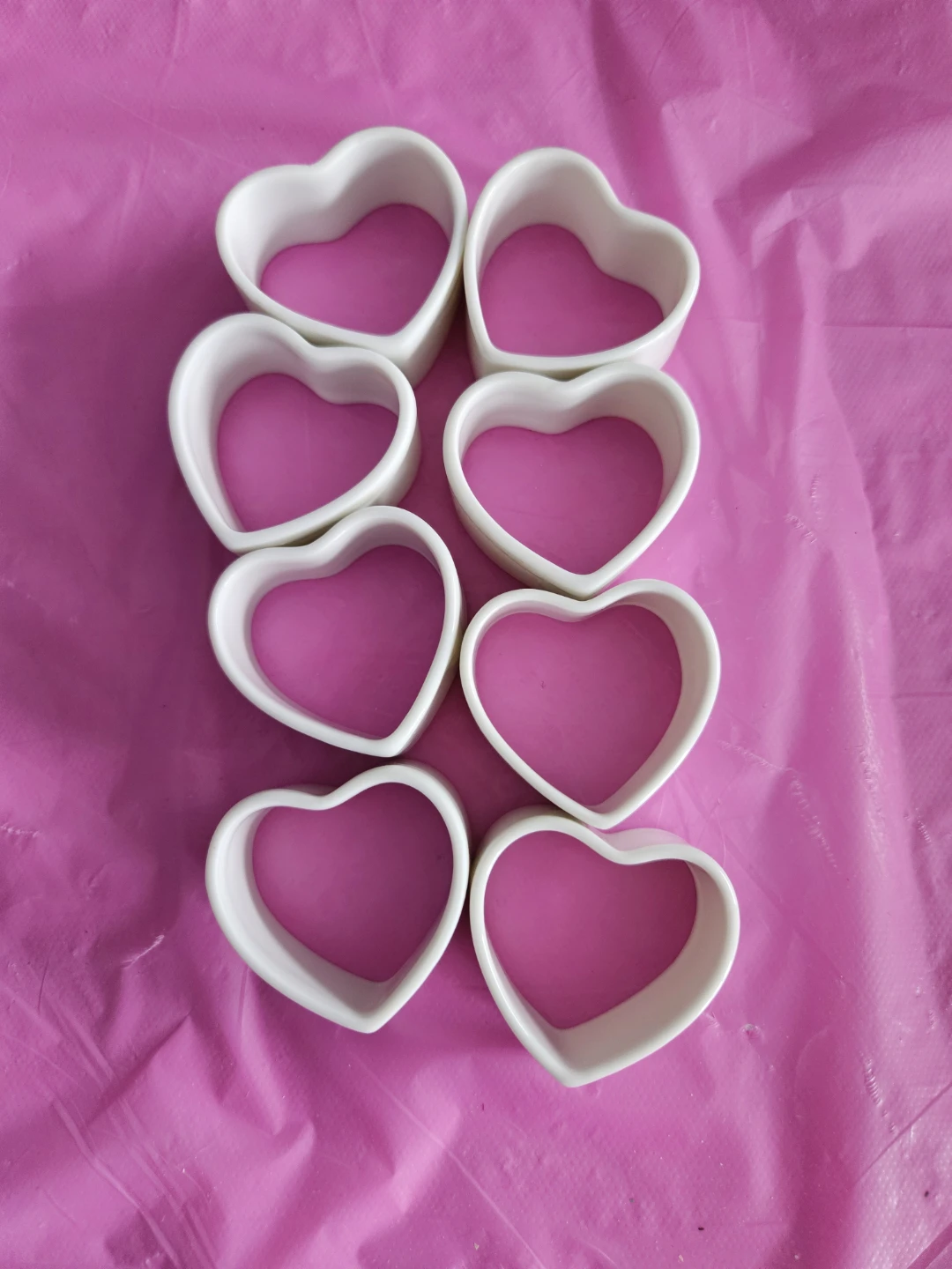 Ceramic Heart Shaped Napkin Rings