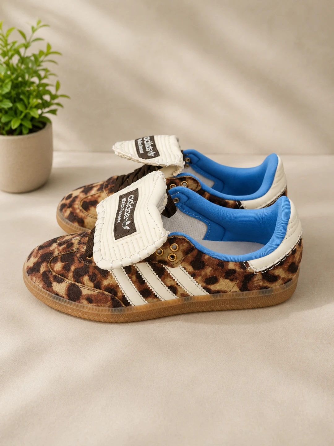 Adidas x Wales Bonner Samba Leopard Print Sneakers - photo 3