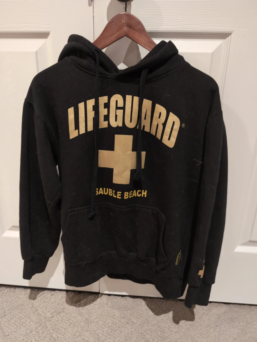 Black Lifeguard Hoodie - Sauble Beach