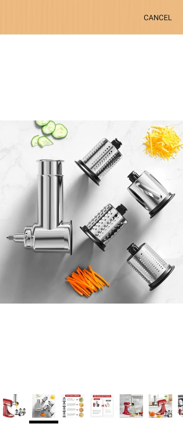 KitchenAid Stand Mixer Food Grinder Attachment Set - photo 2