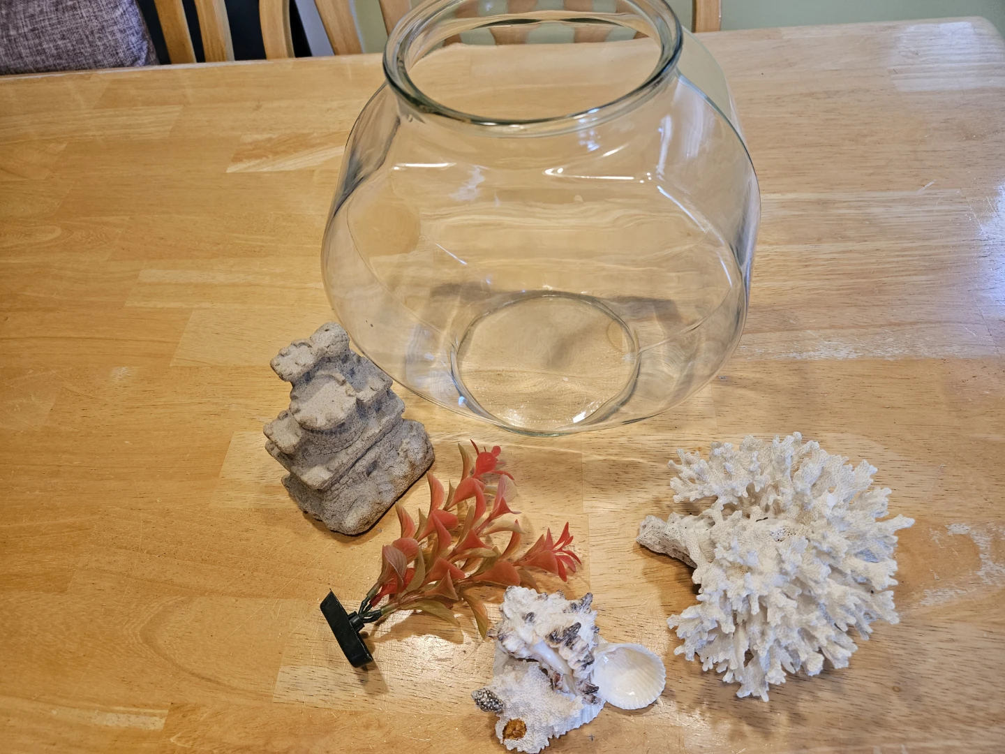 Glass Fish Bowl with Decorative Accents - photo 4