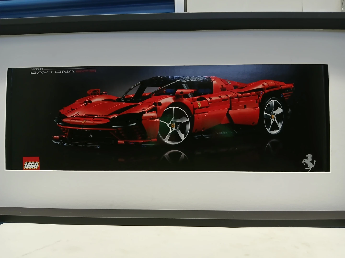 LEGO Ferrari Daytona print framed