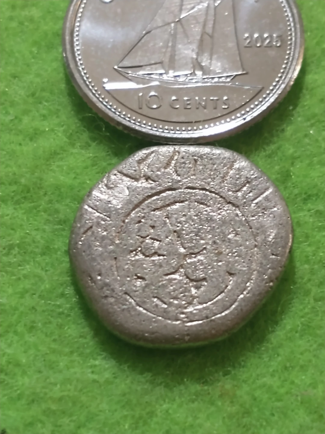 1266-1287(?) Delhi Sultanate silver billon jital Indian coin - photo 2