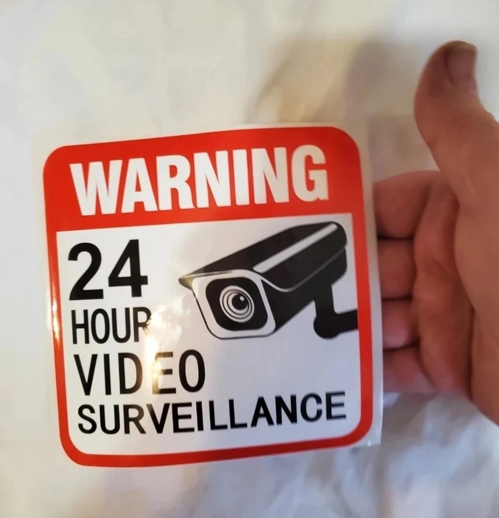 Security Warning Stickers Lot  This price is only for one - photo 5