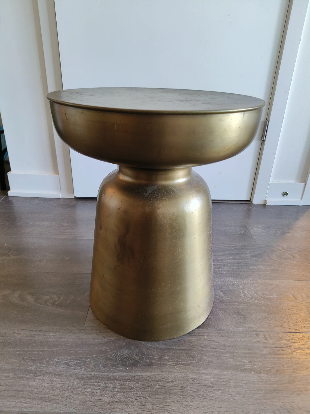 Metal Drum Side Table