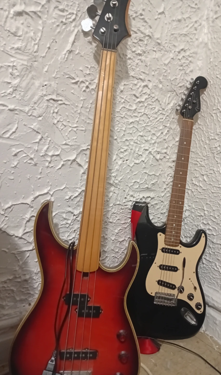 Electric Bass Guitar and Electric Guitar Bundle