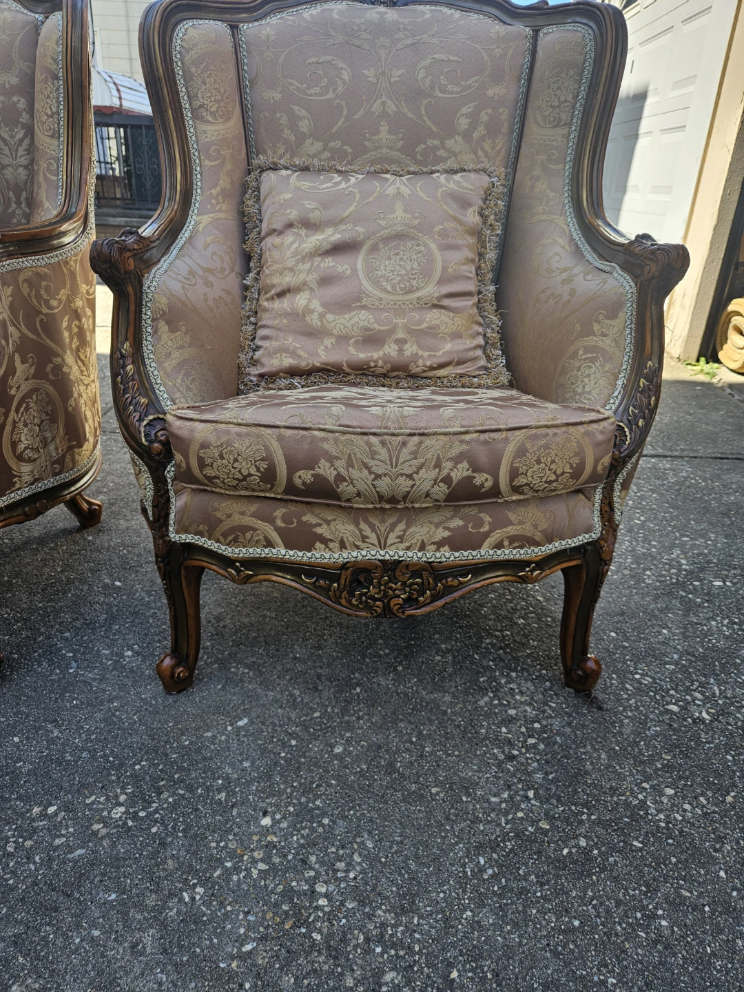 2 beautiful louis xv style chairs - photo 2