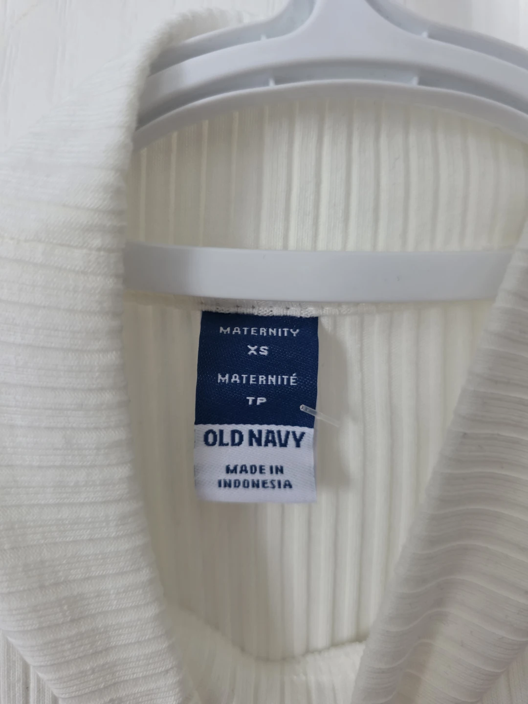 Old Navy Maternity White Ribbed Mock Neck Top - photo 3