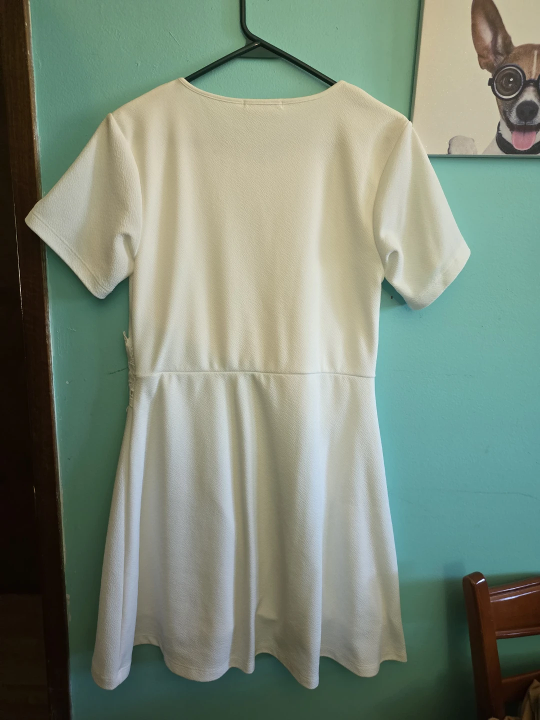 White Black Sheep Dress with Lace Detail - photo 4