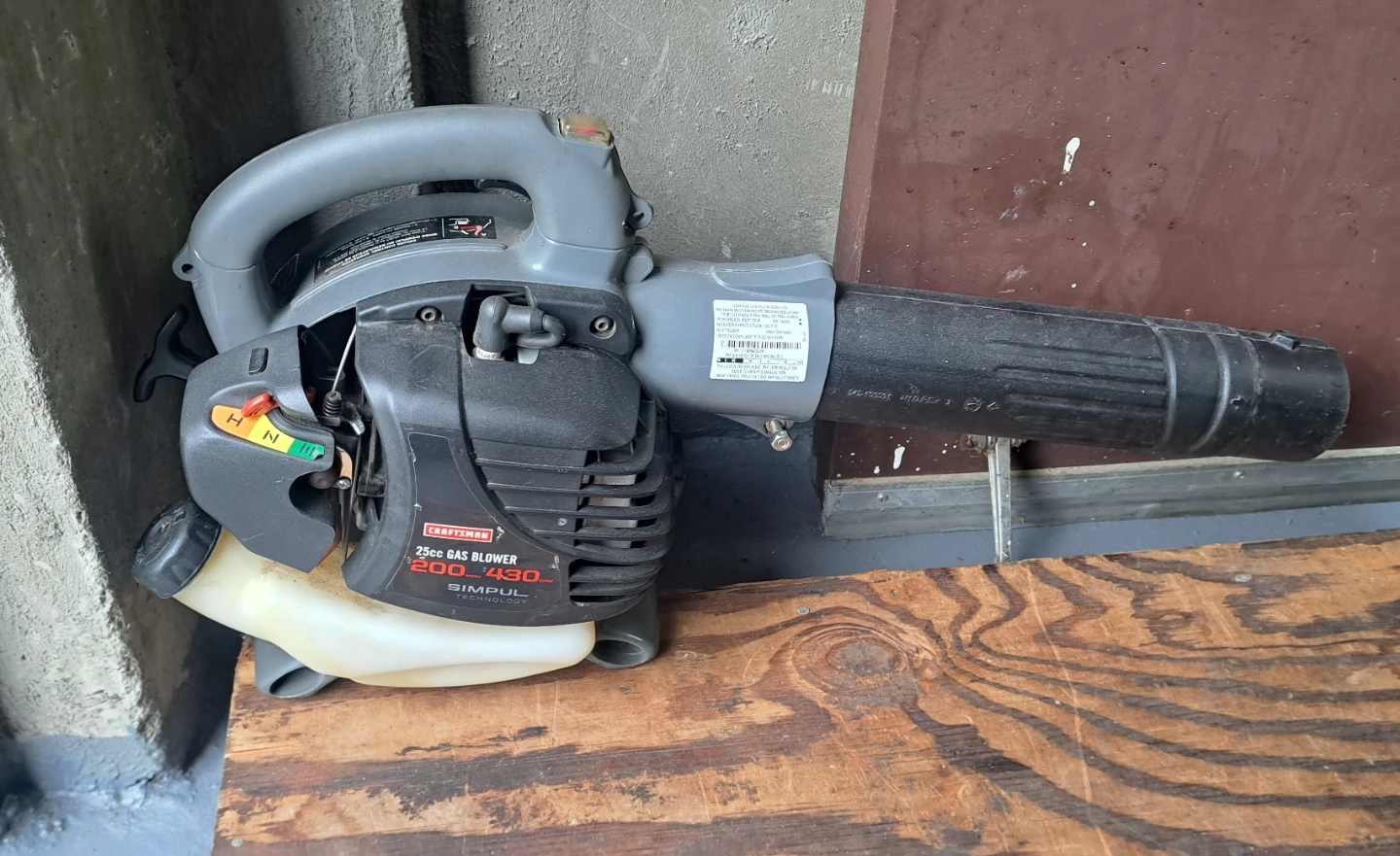 Sopladora Craftsman de gasolina 25cc