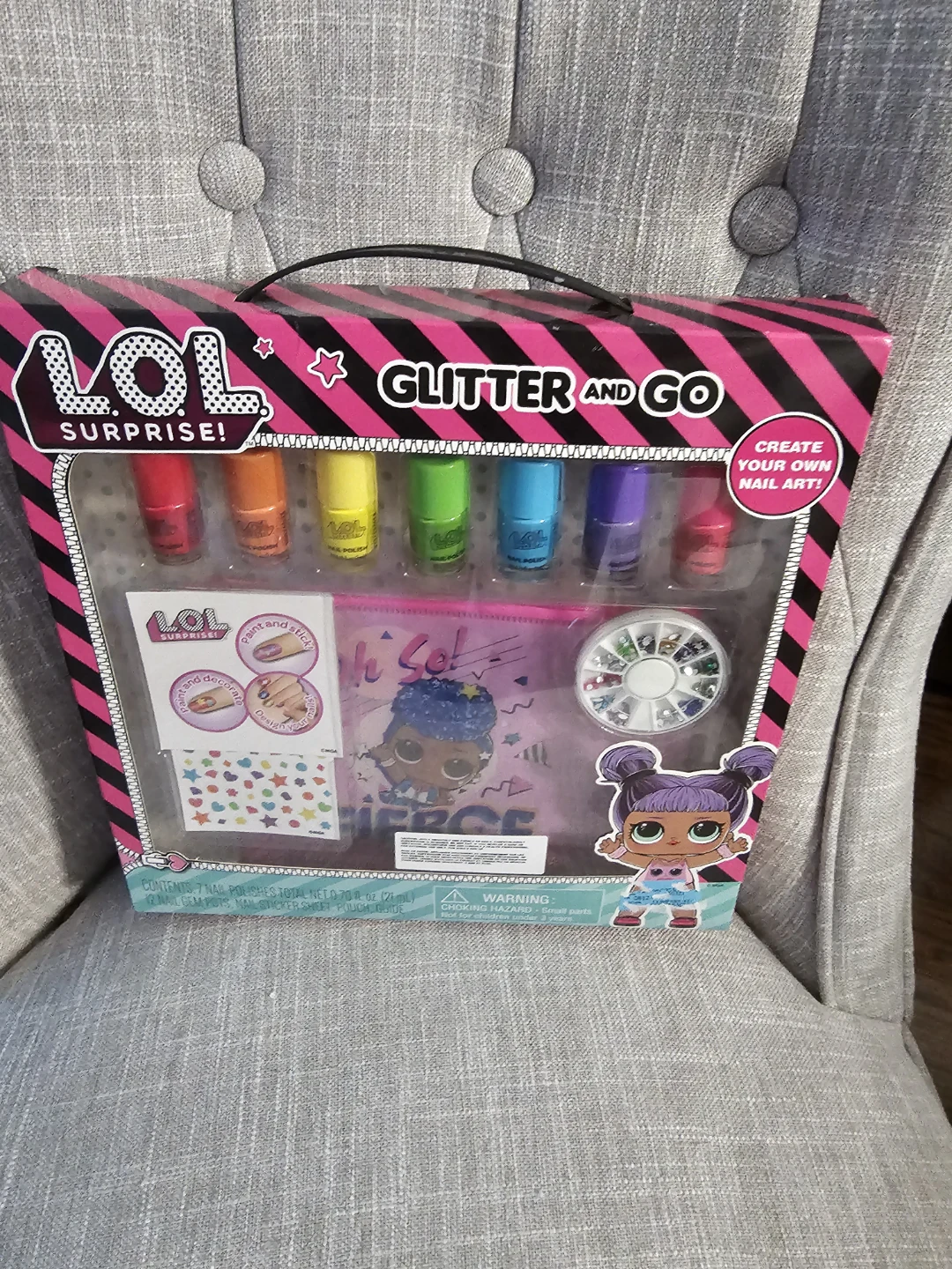 LOL Surprise Glitter and Go Nail Art Kit