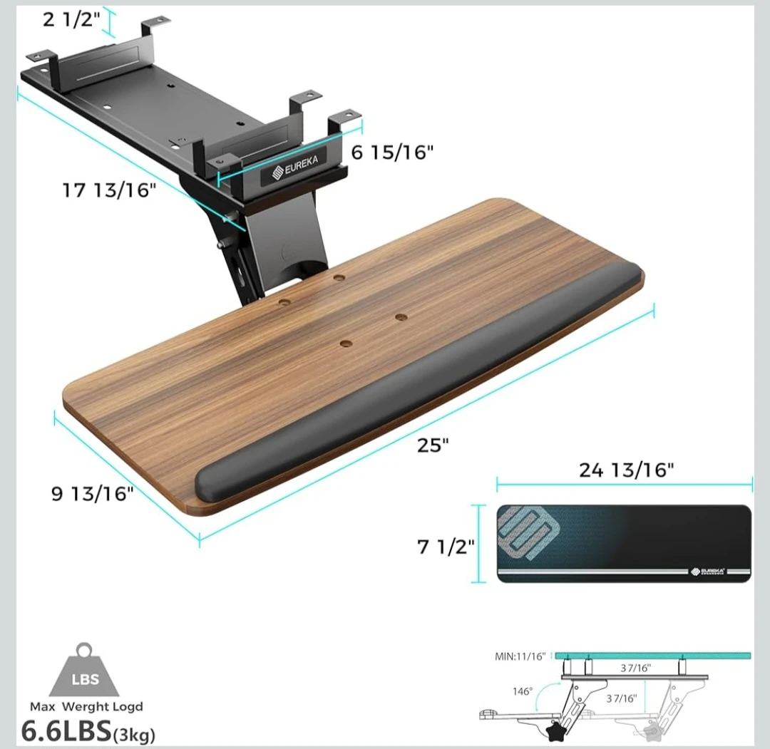Eureka Ergonomic Keyboard Tray Under Desk - photo 2