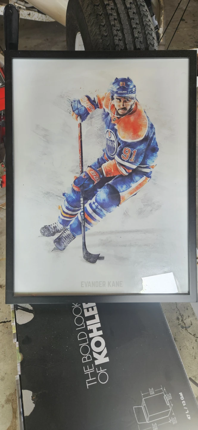 Framed Evander Kane Edmonton Oilers Hockey Art