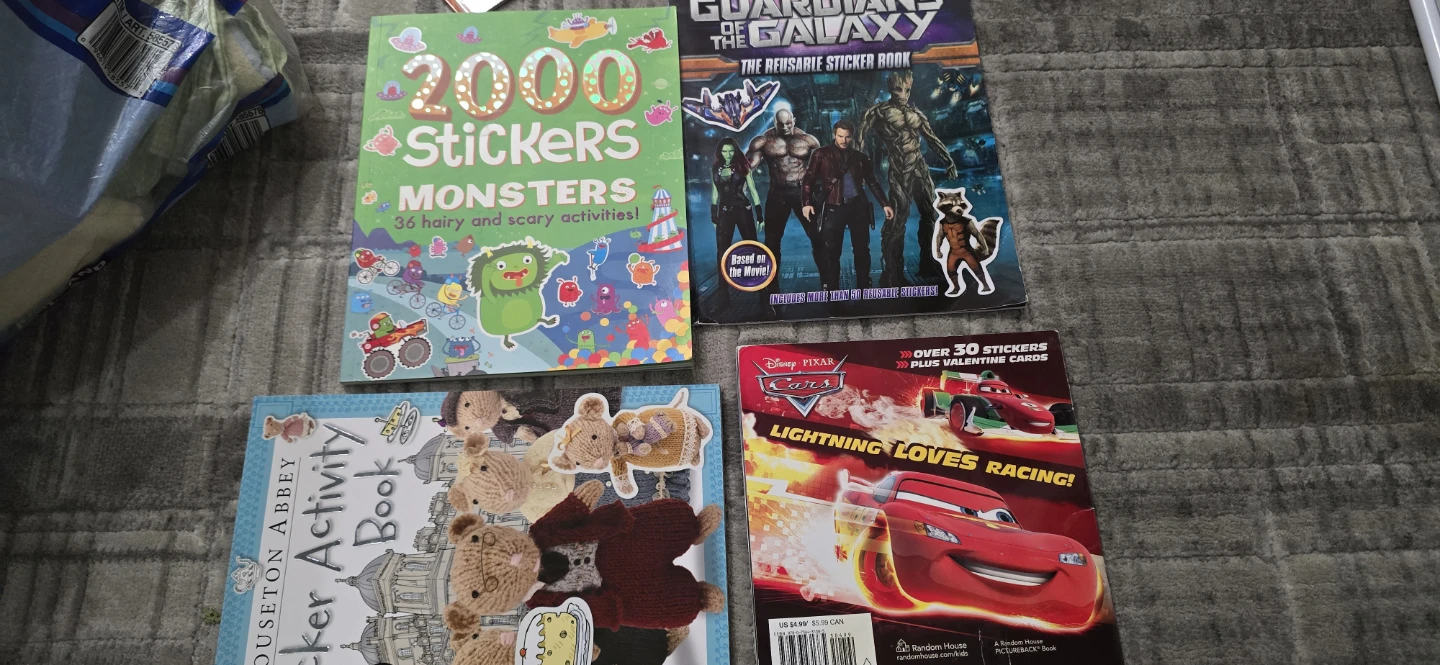 Sticker and activity books