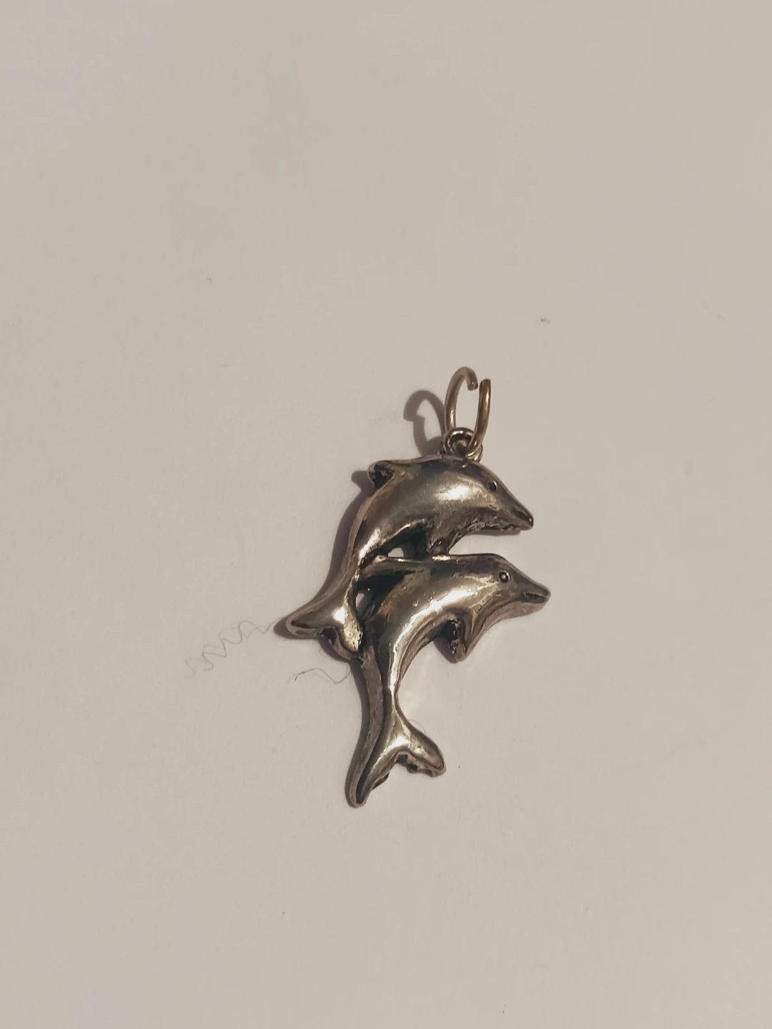 Cute Silver Dolphin Pendant - photo 2