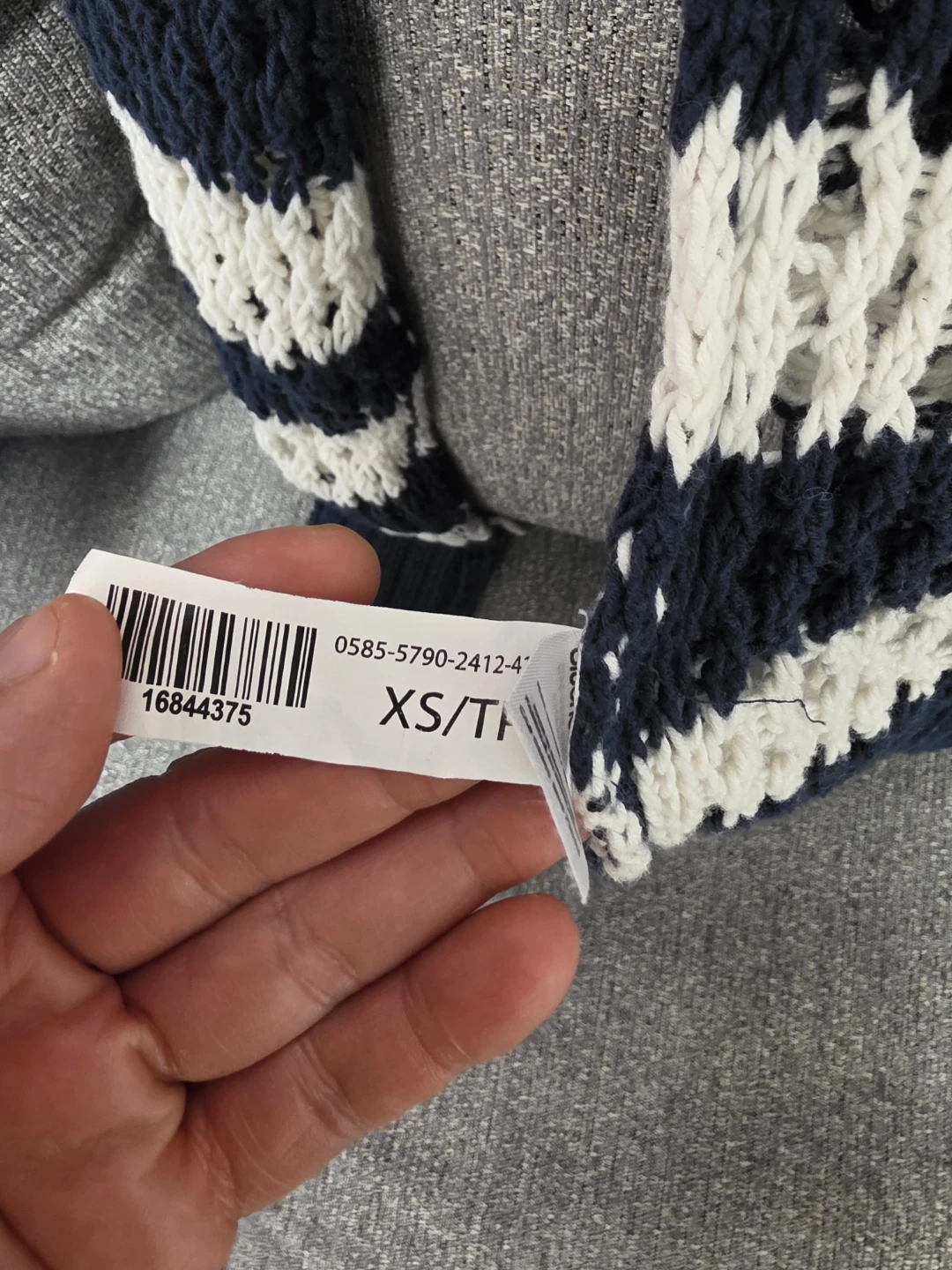 Striped Cropped Sweater - photo 2