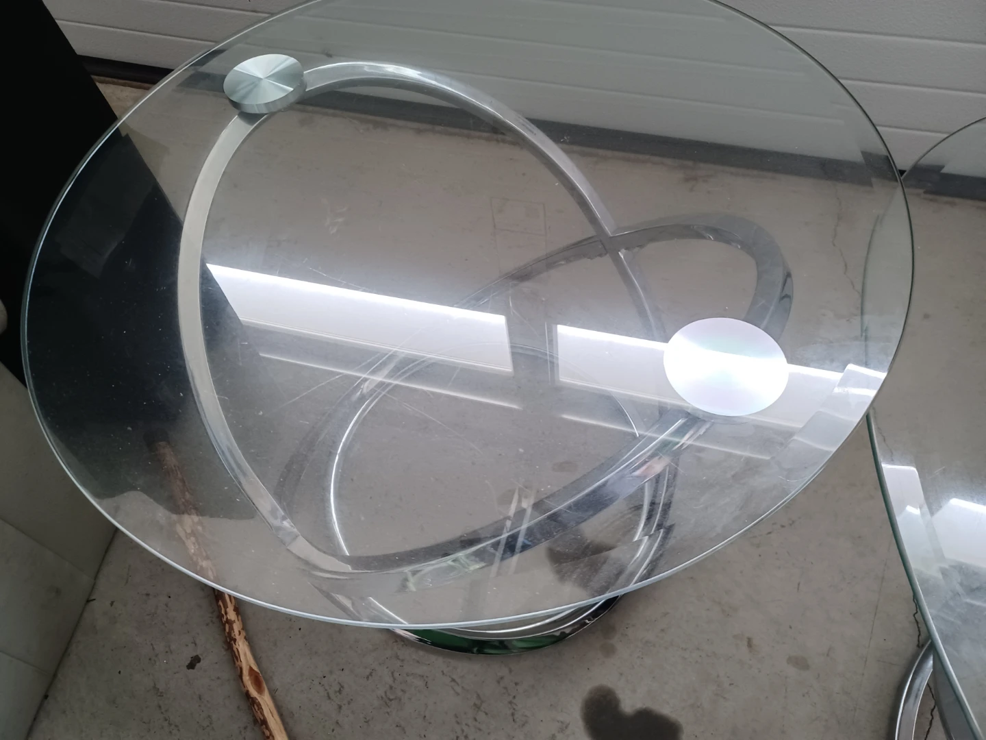 Glass and Chrome Nesting Tables