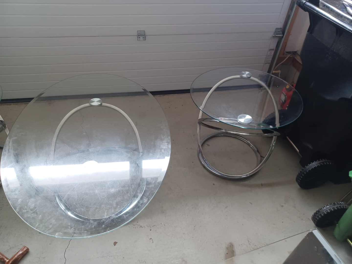 Glass and Chrome Nesting Tables - photo 5