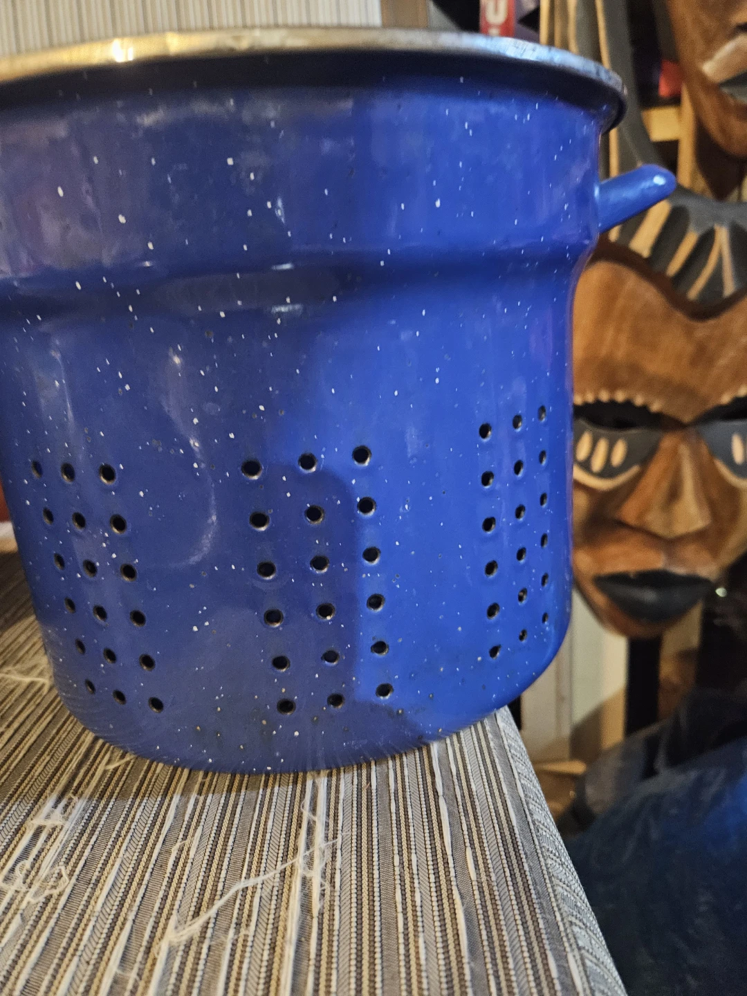 Blue Enamel Pot Set with Steamer Insert - photo 5