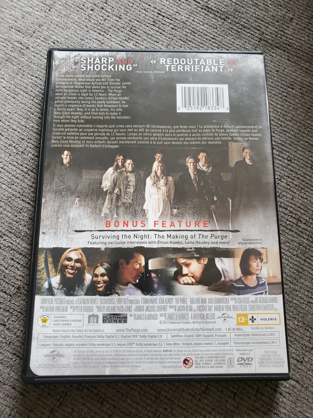 The Purge DVD ⚽ - photo 2