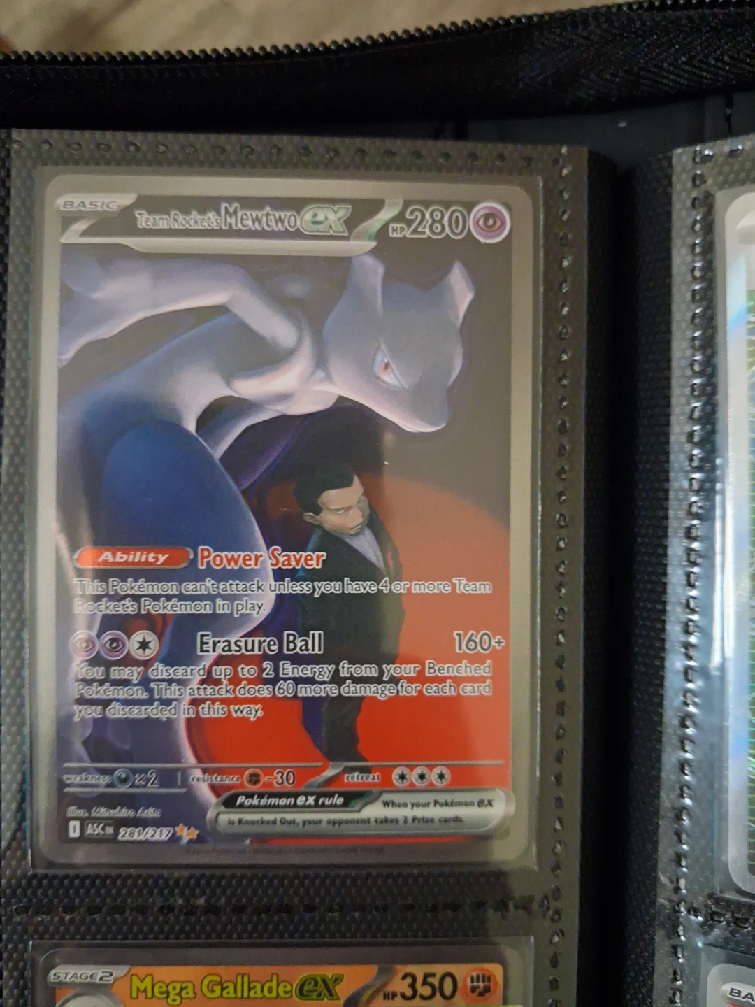 Team Rocket's Mewtwo EX 280 HP Pokemon Card