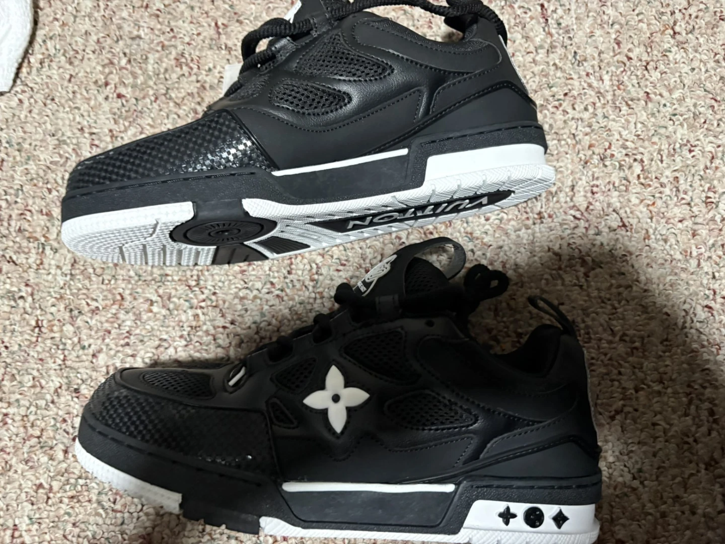 Louis Vuitton Black & White Sneakers