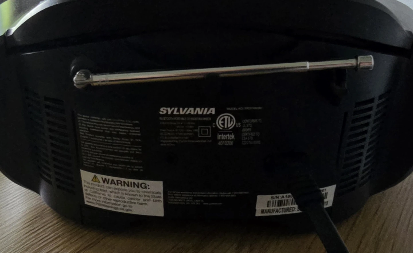 Sylvania Portable CD Boombox Bluetooth - photo 5