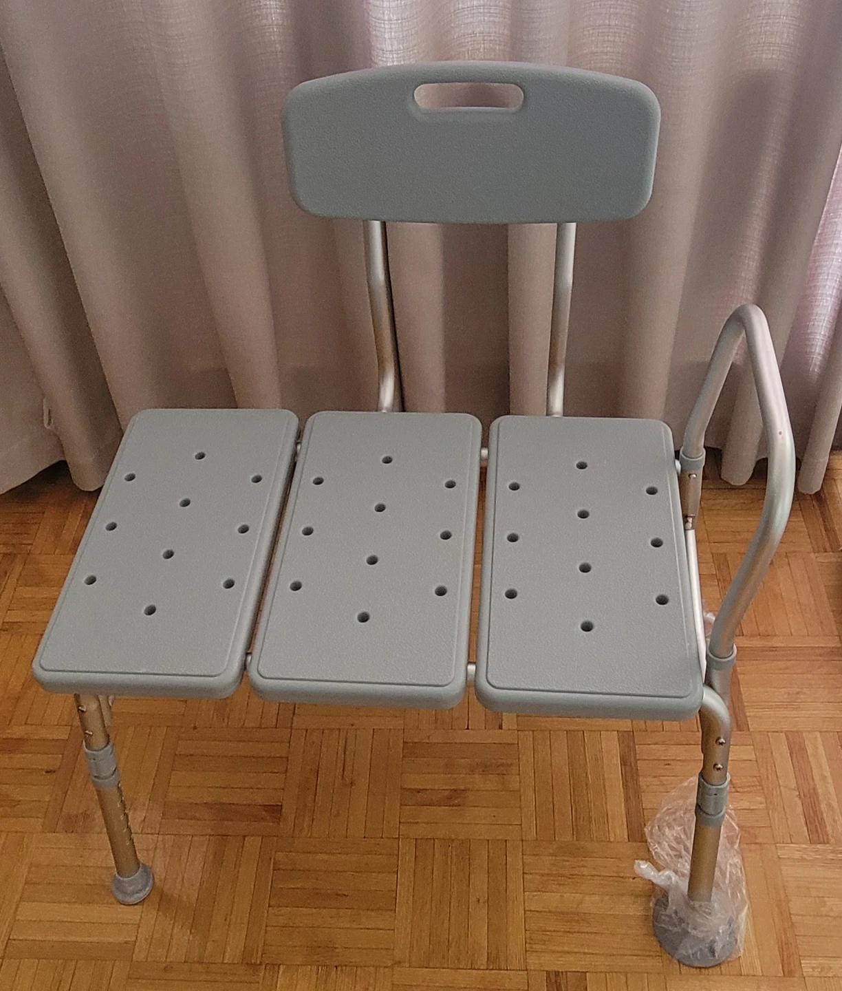Adjustable Shower Chair with Backrest and Arms ⚽ - photo 2