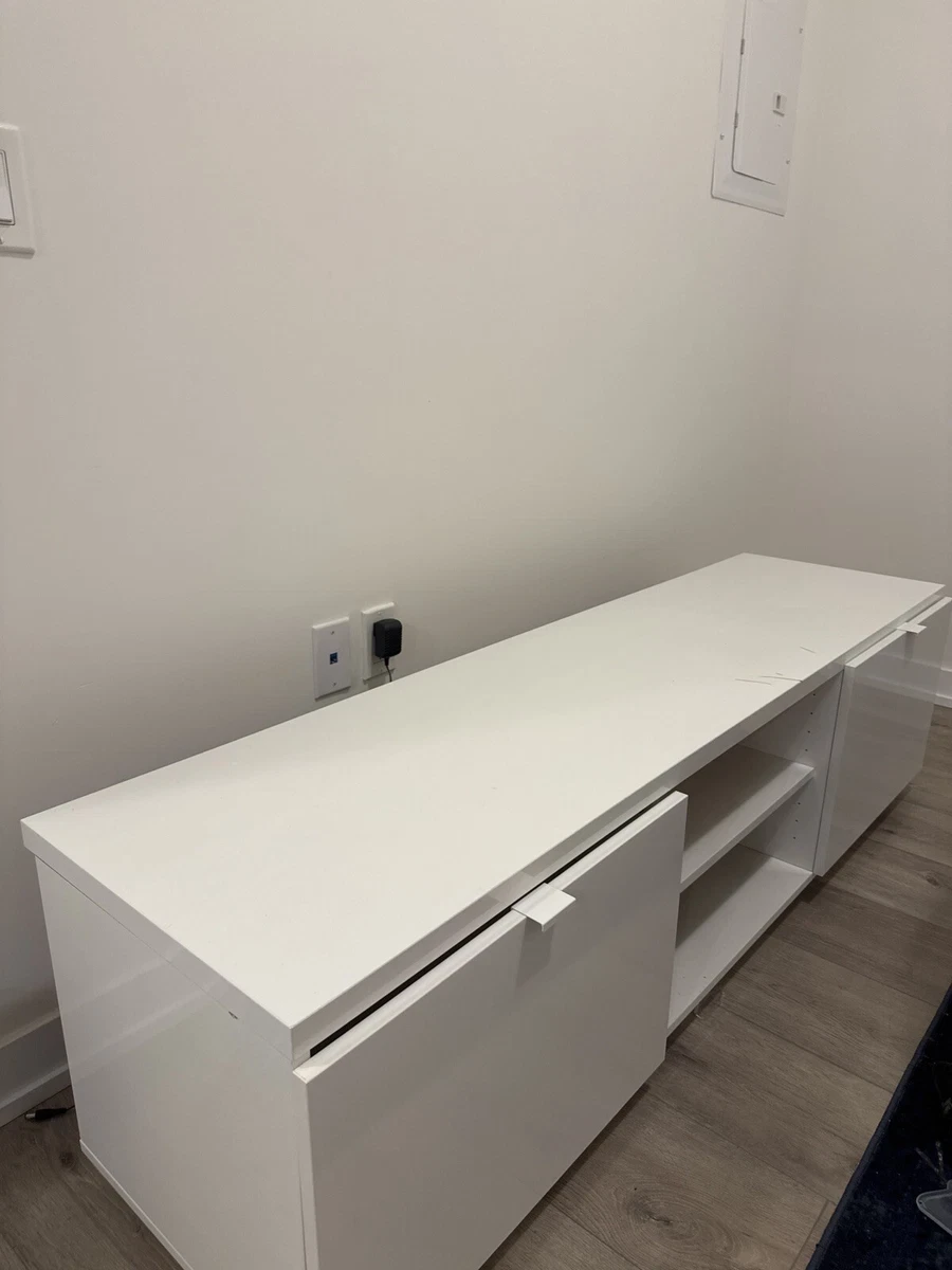IKEA White Media Console / TV Stand - photo 2