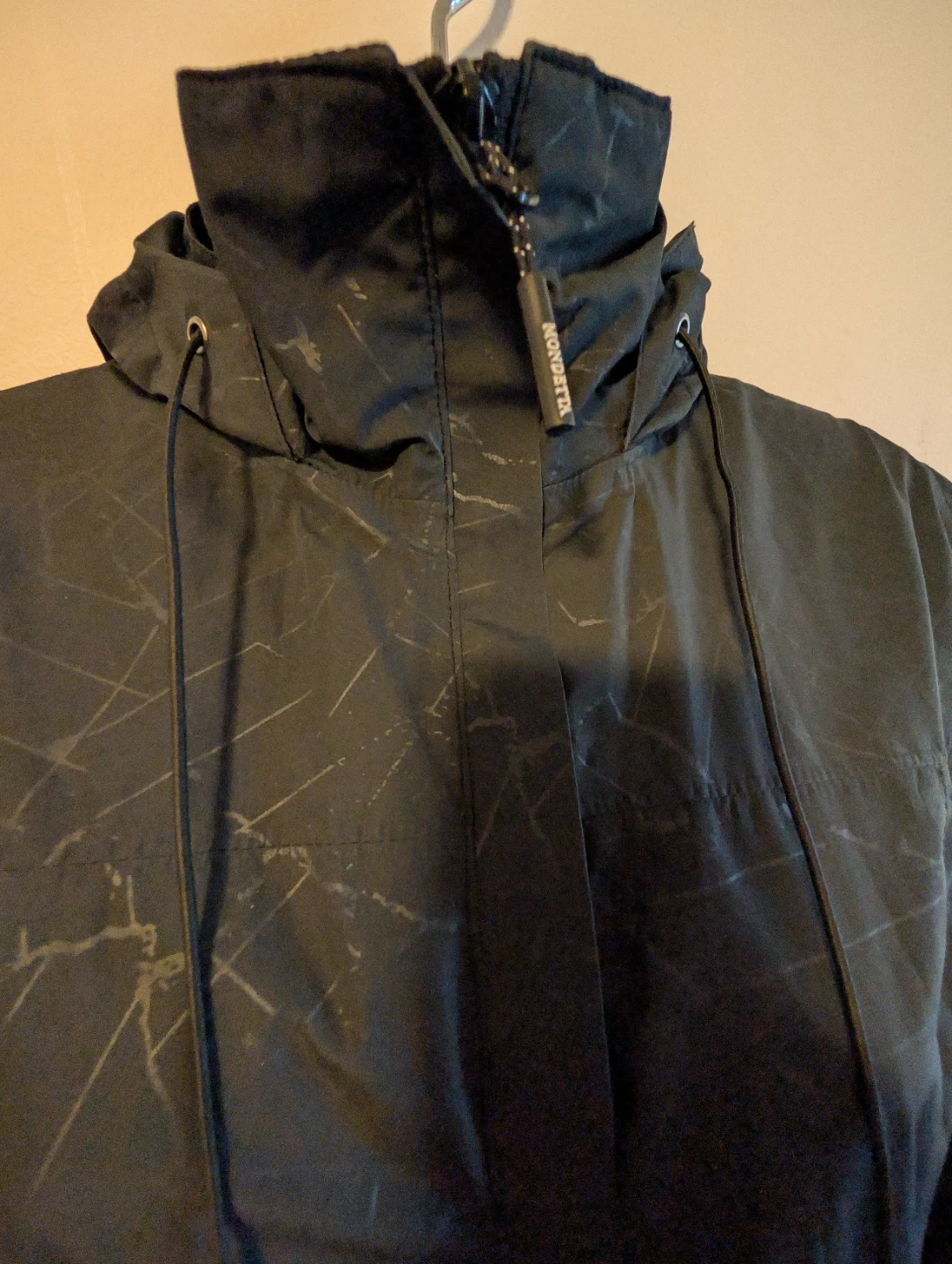 ⚽ Black Full Length Wind breaker size small - photo 2