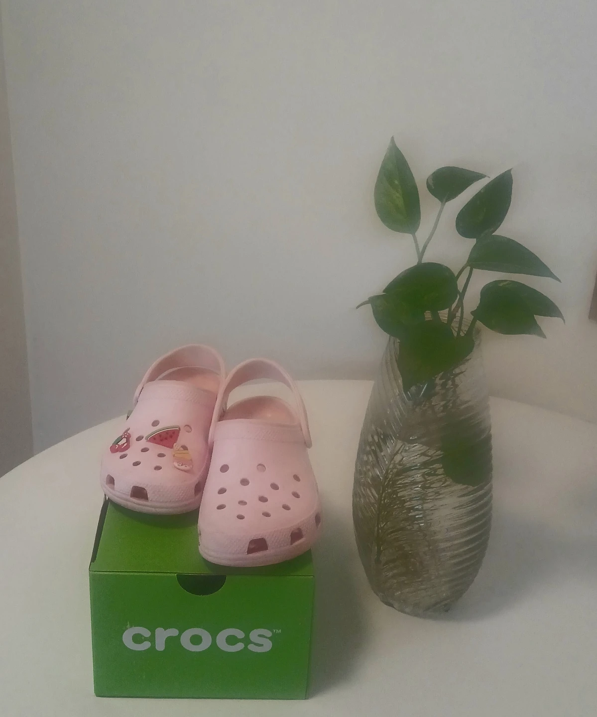 Girls/ women's Pink Milk Crocs