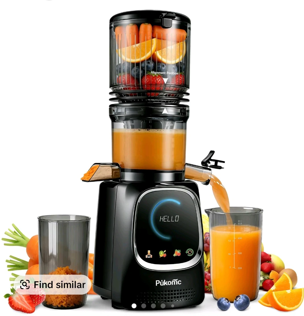 SUSTEAS Cold Press Juicer, Large Inlet, Large Capacity,