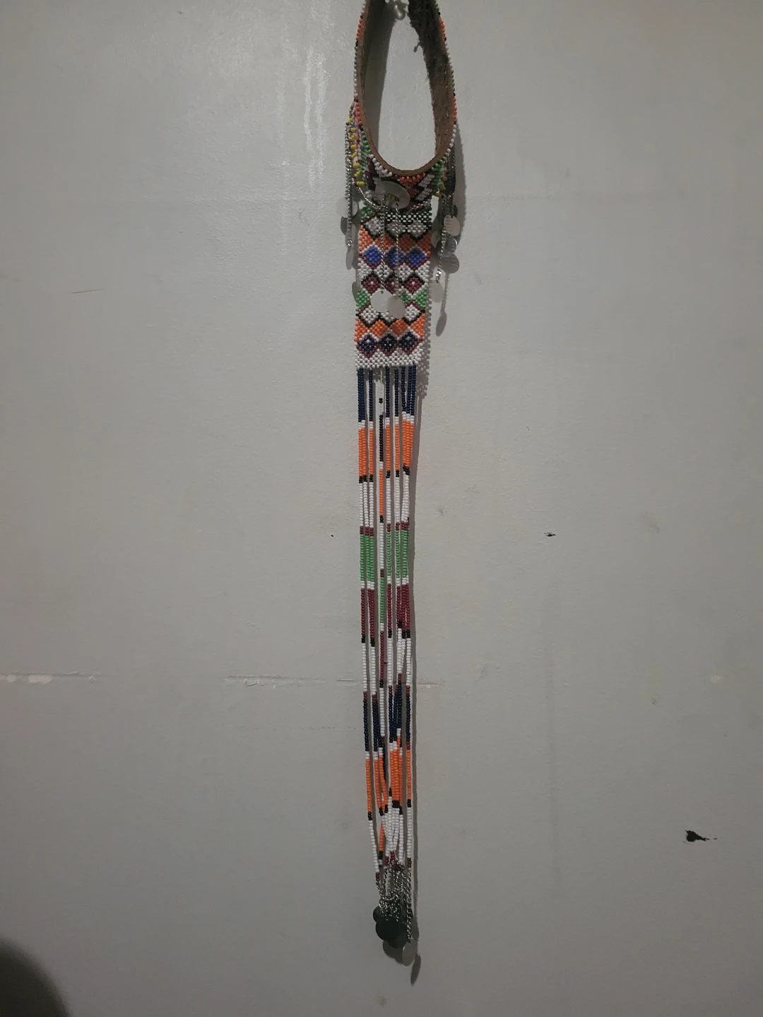 Beaded Necklace with Coins