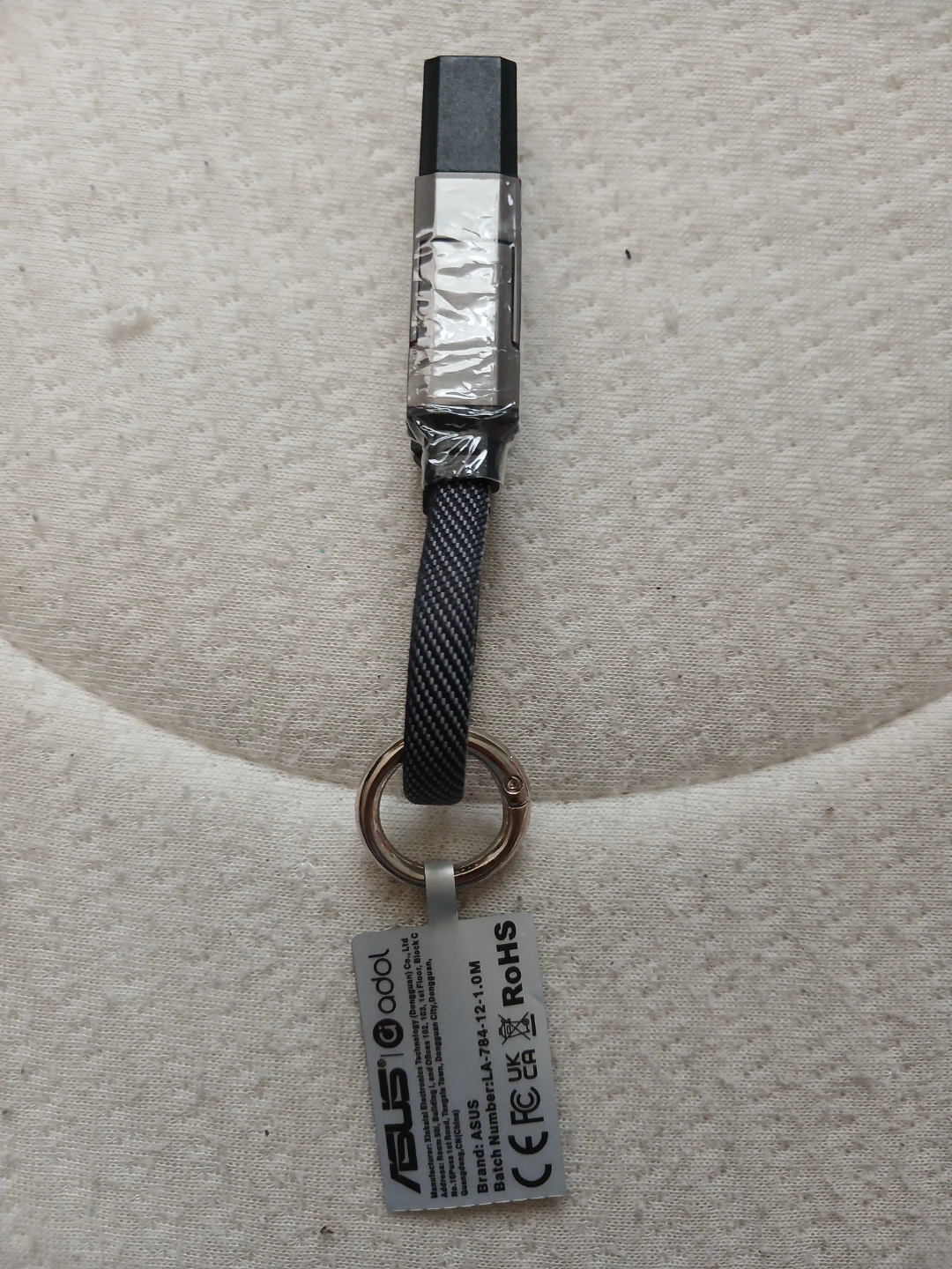 ASUS Adol USB, USB-C x2, & Lightning Keychain Charging Cable - photo 2