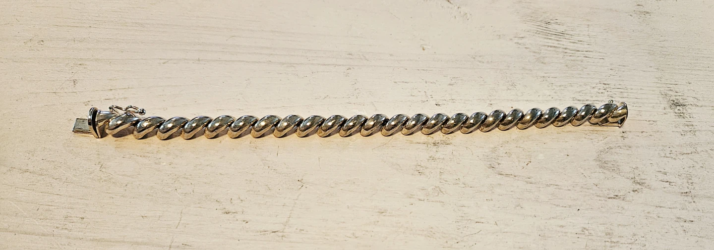 Sterling Silver Twisted Bracelet - Made in Italy - photo 2