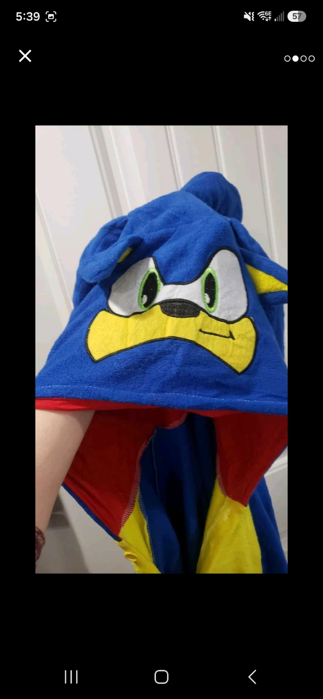 Unisex Adult Sonic the Hedgehog Onesie Pajamas - photo 2